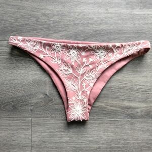 Rove Swim by AVB Anthropologie Embroidered Bikini Bottom Size Medium